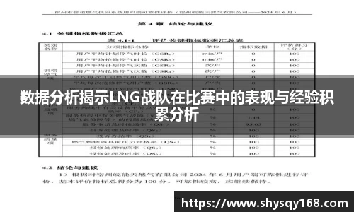 数据分析揭示LNG战队在比赛中的表现与经验积累分析