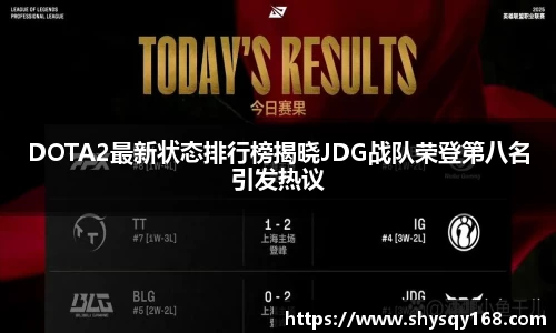 DOTA2最新状态排行榜揭晓JDG战队荣登第八名引发热议